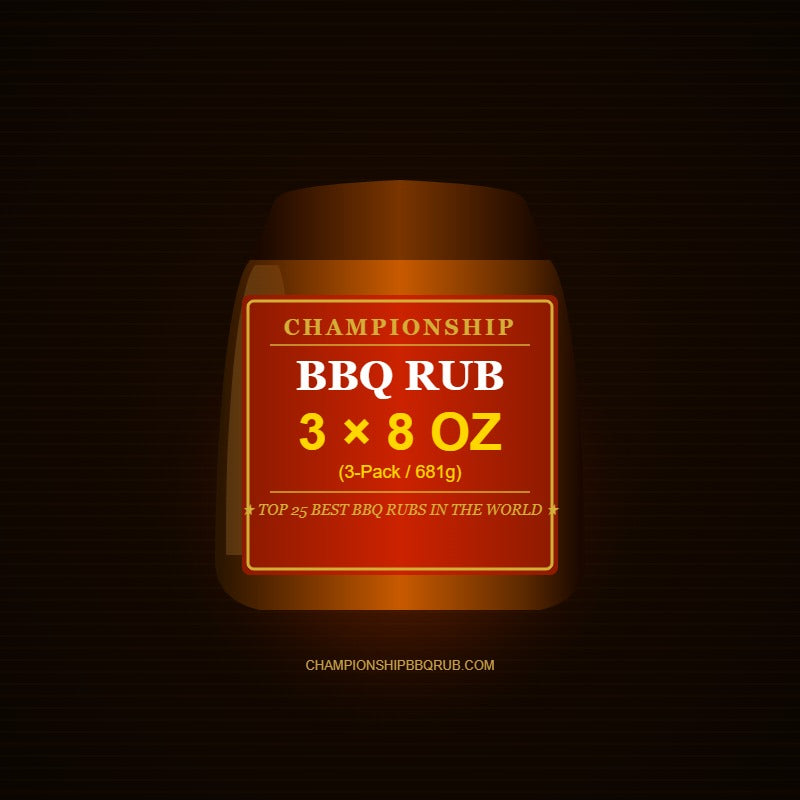 Championship BBQ Rub — 3 Pack (8oz each)